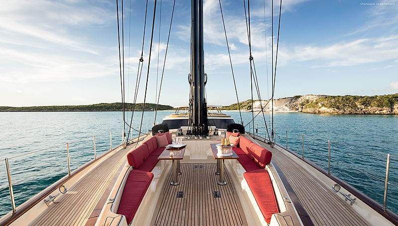 Tenacious yacht deck