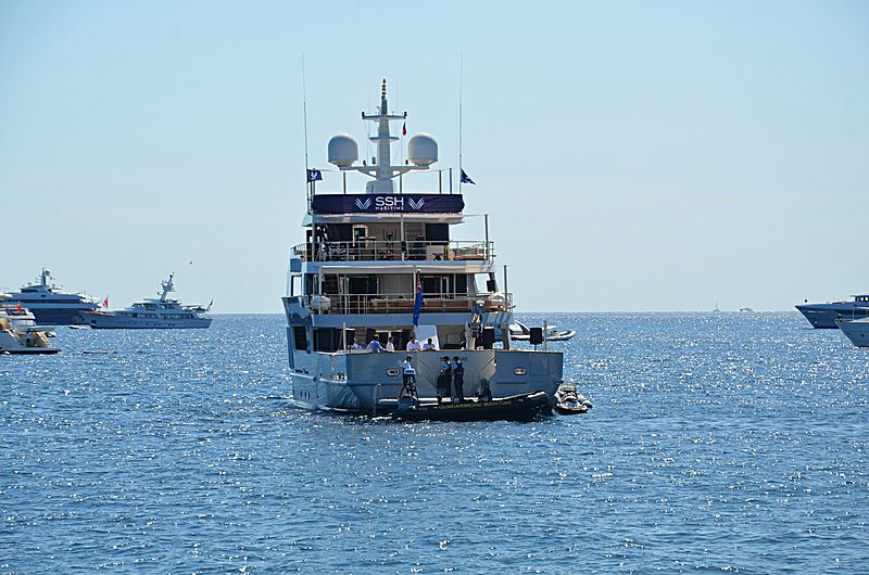 Aspire yacht anchored off Cannes