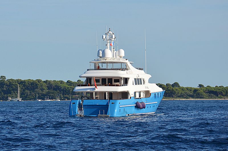 Dr. No No yacht anchored off Cannes
