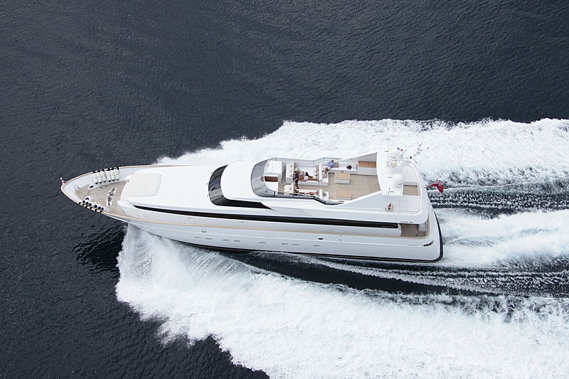 Shooting Star Delta yacht aerial