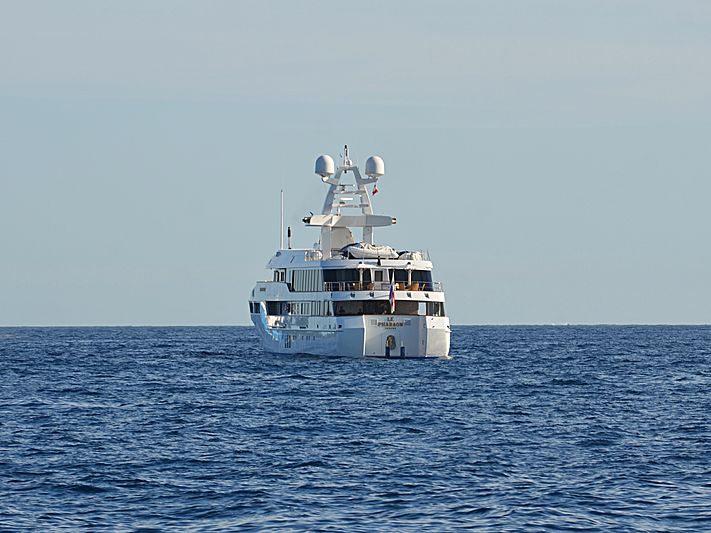 Le Pharaon yacht anchored off Cannes