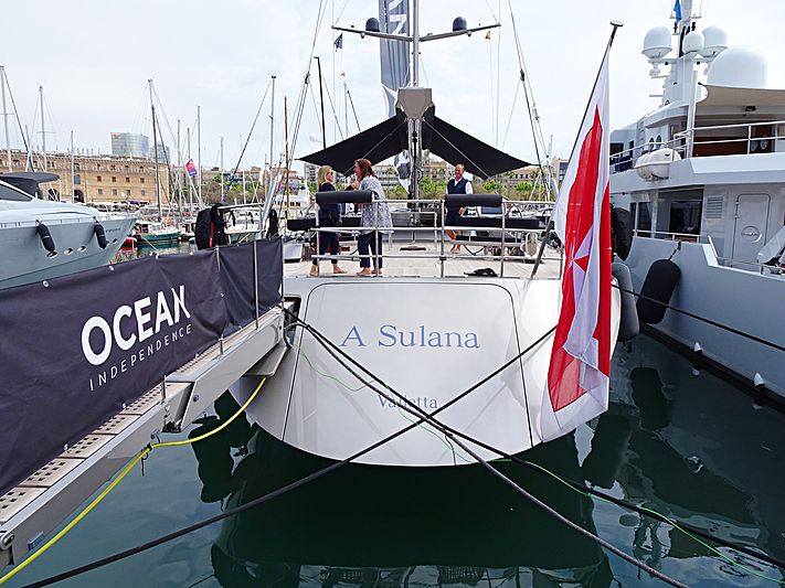 A Sulana yacht in Barcelona