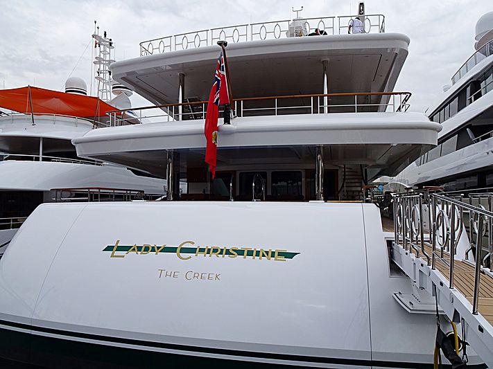 Lady Christine yacht in Barcelona