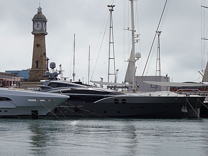 S yacht in Barcelona