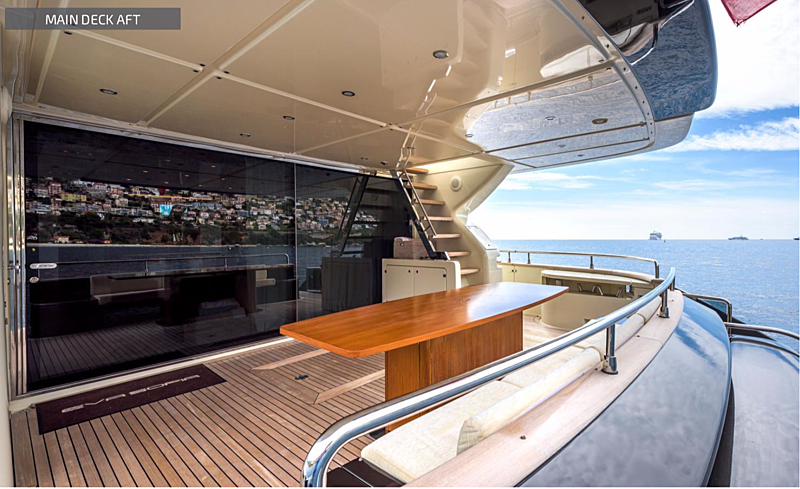 Eva Sofia yacht aft deck