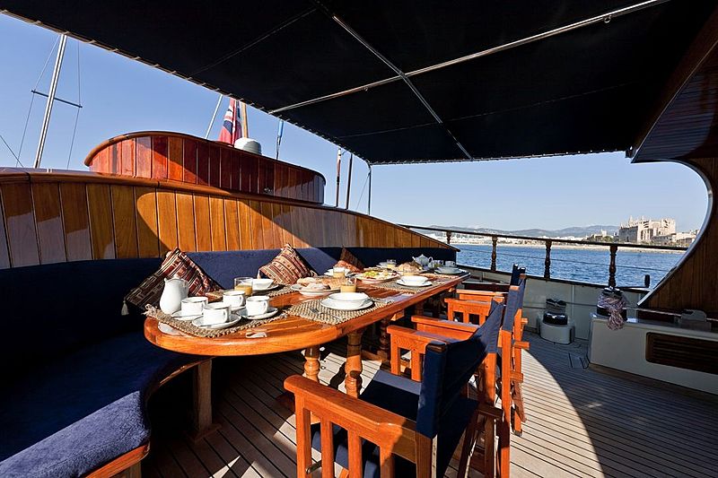 Tigerlily of Conrwall yacht deck