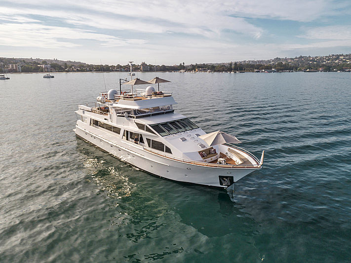 Corroboree I yacht aerial