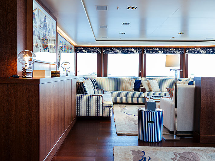 Planet Nine yacht saloon