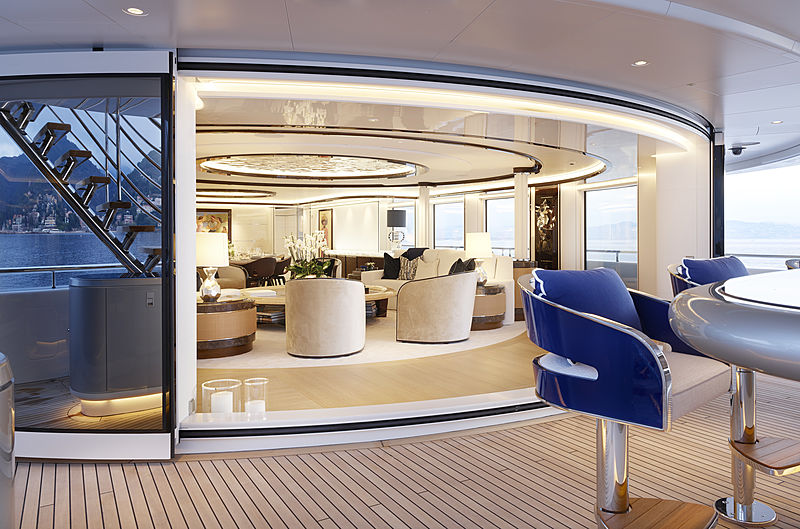 Excellence yacht main deck saloon