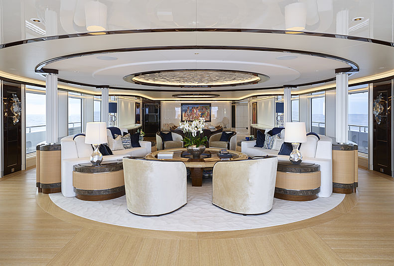 Excellence yacht main deck saloon