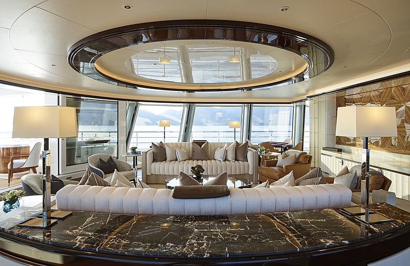Excellence yacht upper lounge