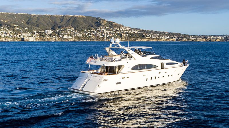 Shambhala yacht running