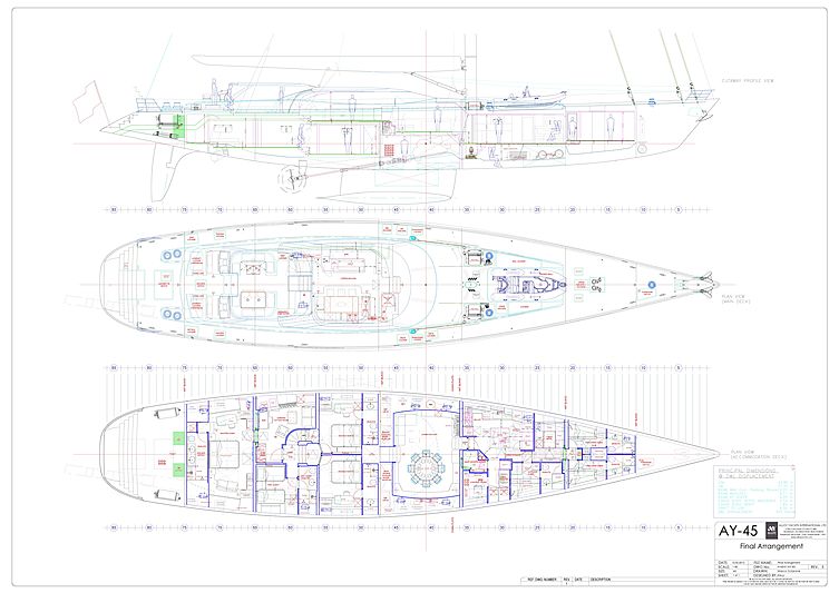 Encore yacht GA plan