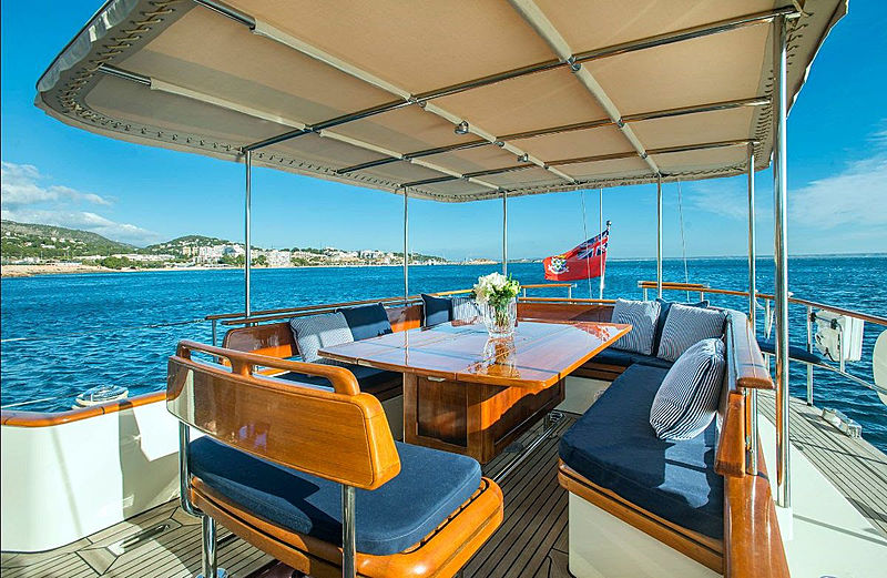Audrey II yacht cockpit