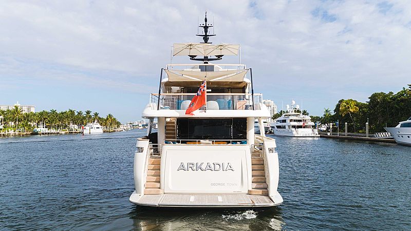 Arkadia yacht stern