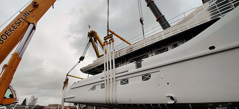 Feadship project 704 under construction