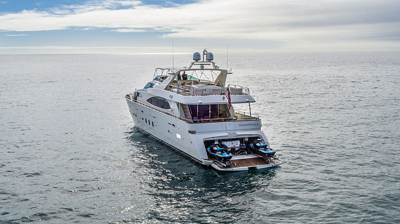 Shambhala yacht anchored