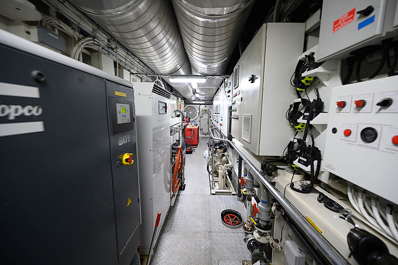 Umbra yacht engine room