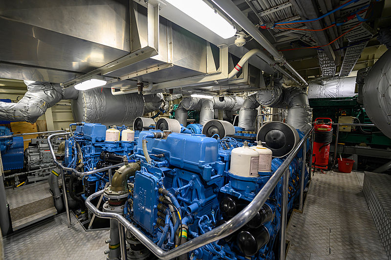 Umbra yacht engine room