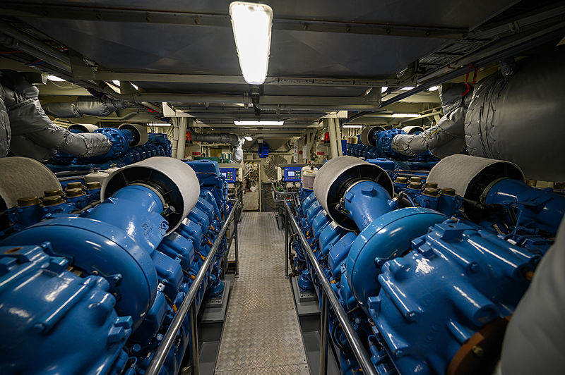 Umbra yacht engine room