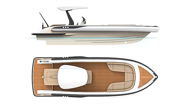 Semi Custom D-RIB 9.25M tender exterior