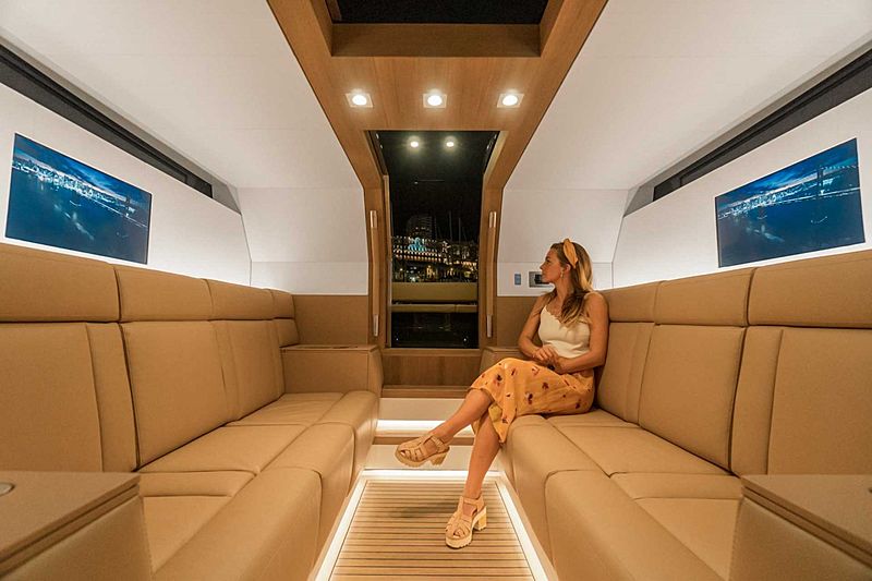 Xtenders 9.7M Limousine tender interior