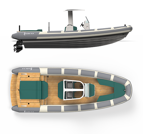 Xtenders 8.9M Guest Tender exterior