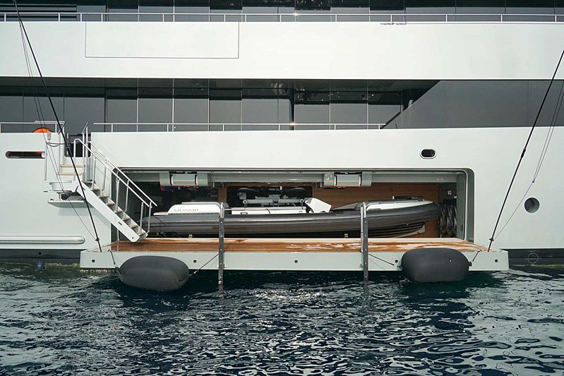 Xtenders 9.0M Guest Tender in garage