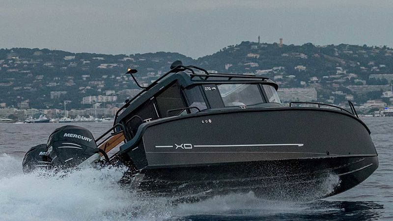XO Boats 270 Cabin tender exterior