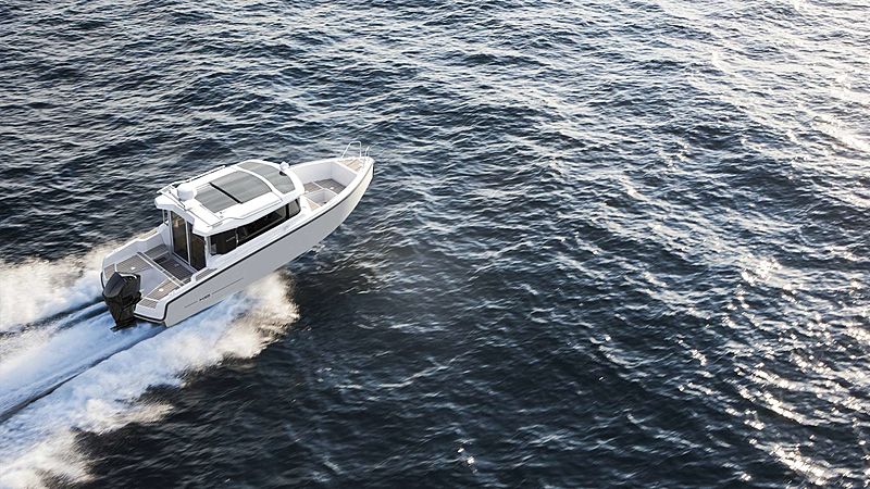 XO Boats 260 Cabin tender exterior