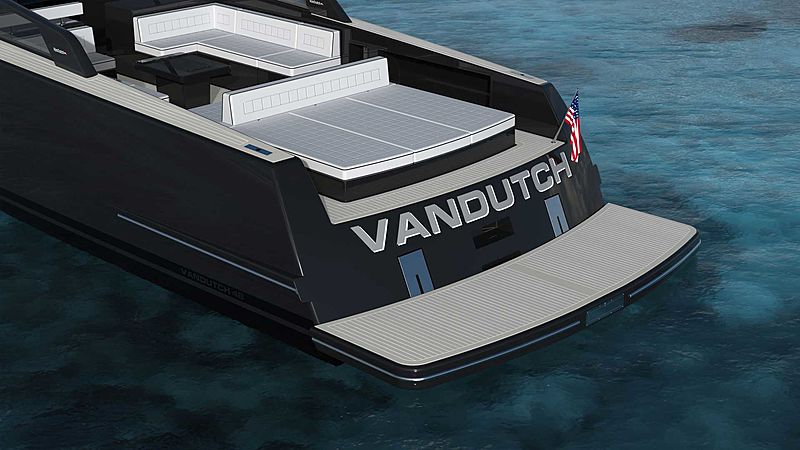 VanDutch 48 tender exterior