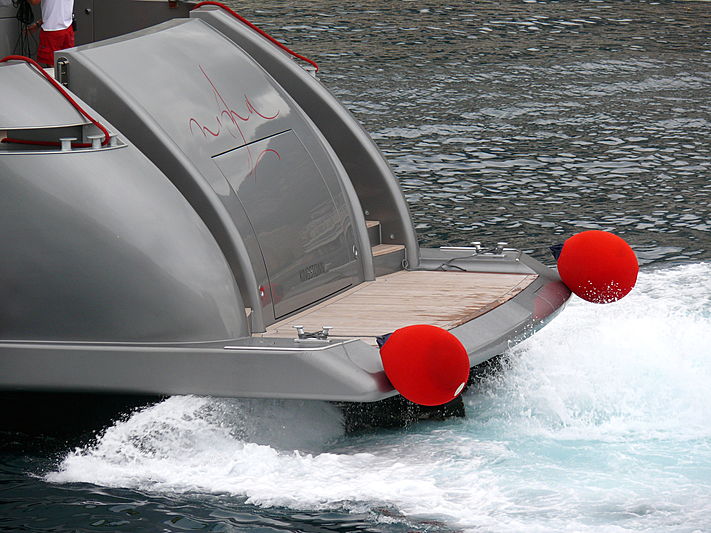 Nina J yacht waterjets