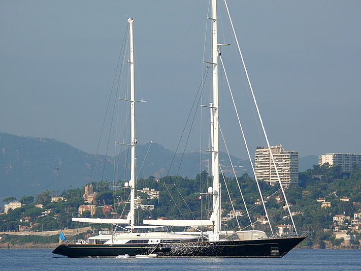 Selene yacht anchored off Juan-les-Pins