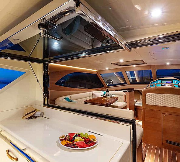 Whitehaven Harbour Classic 40 tender interior