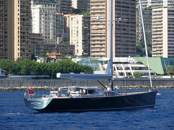 Saudade yacht off Monaco