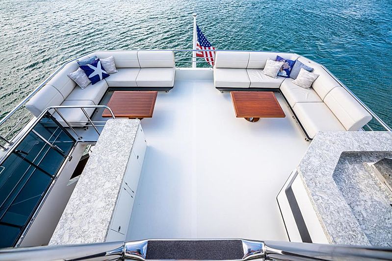 Golden Eye yacht aft deck