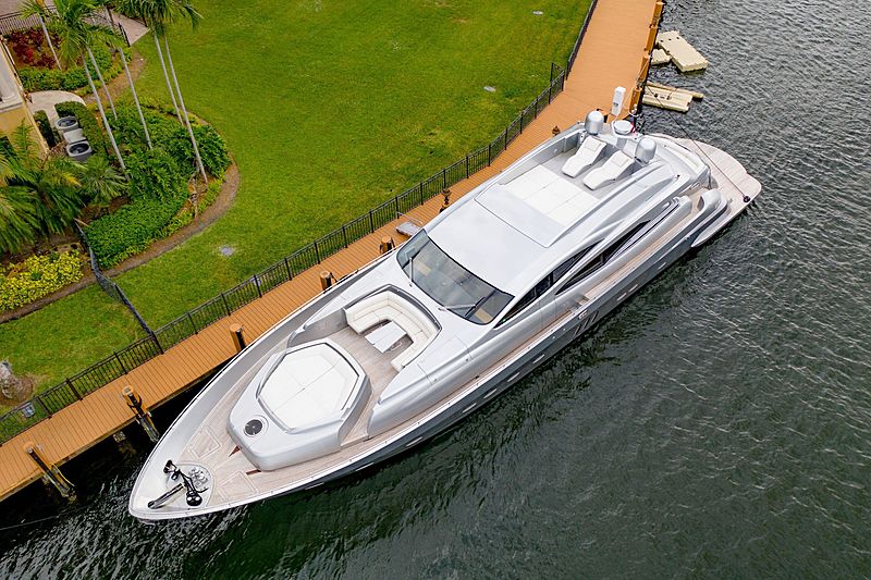 Shadow yacht docked