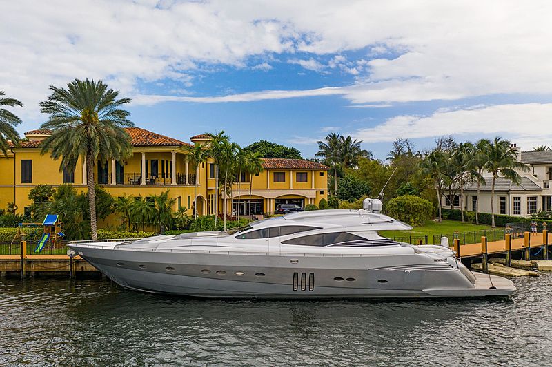 Shadow yacht docked