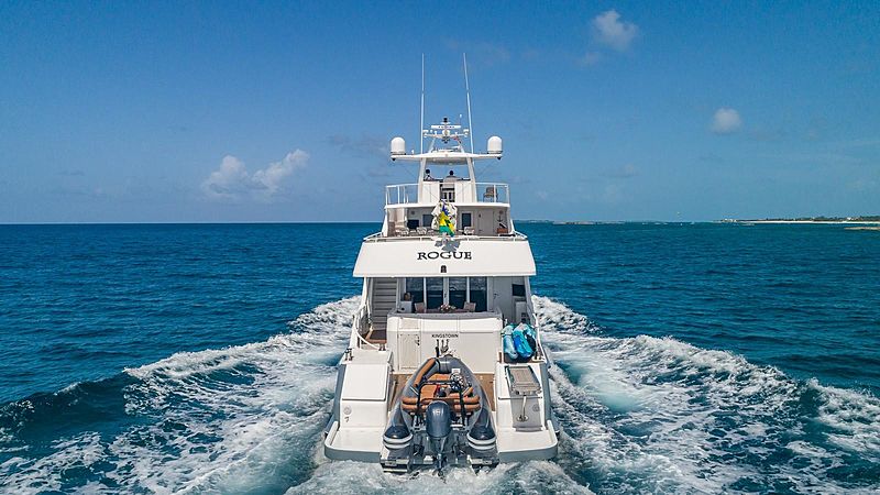 Rogue yacht cruising