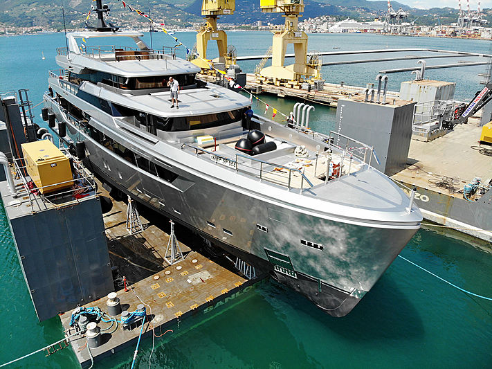 H1 yacht launch at Sanlorenzo