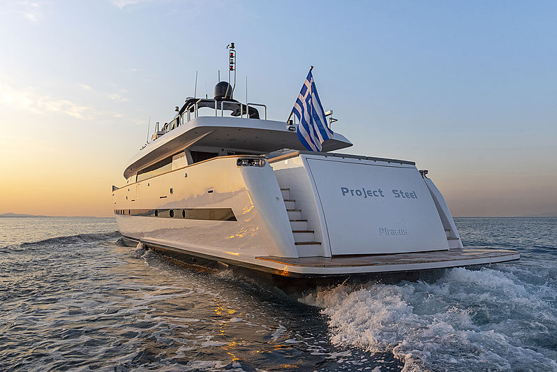 Project Steel yacht exterior
