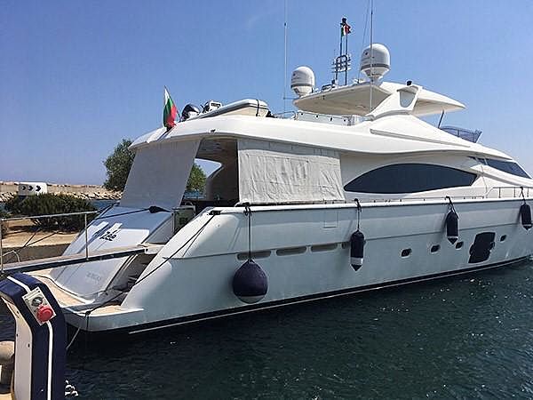Alizee yacht docked in marina