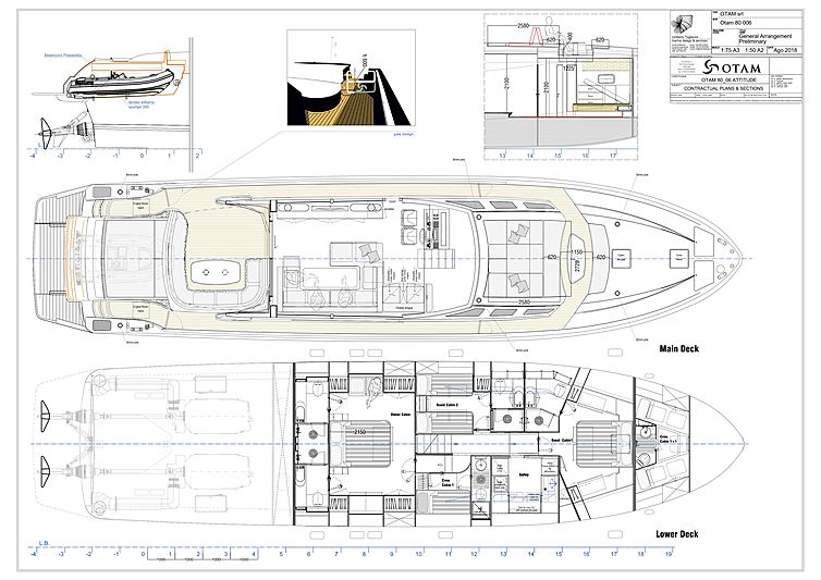 Attitude yacht GA plan