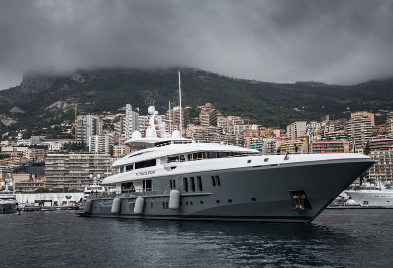 Flying Fox docking in Monaco