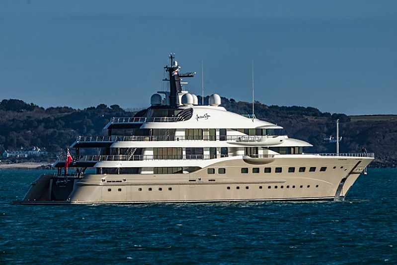 superyacht in guernsey