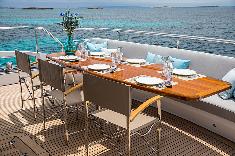 Sea Story yacht main aft deck