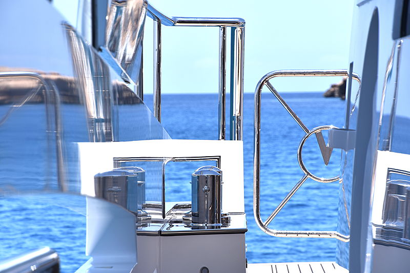Sea Story yacht exterior detail
