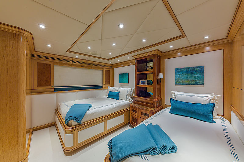 Unbridled yacht stateroom
