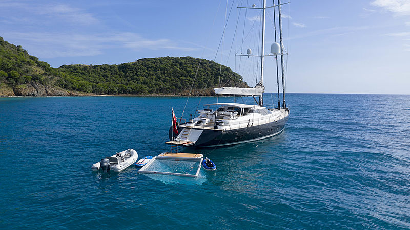 Radiance yacht anchored