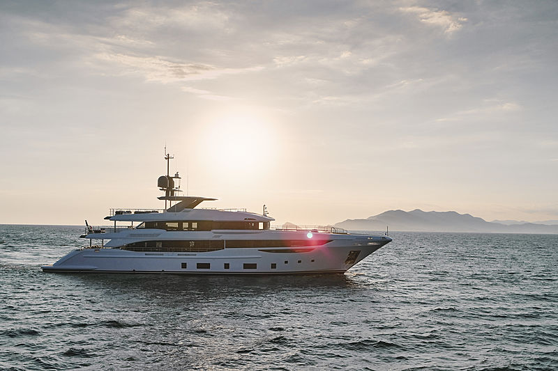Ink yacht anchored